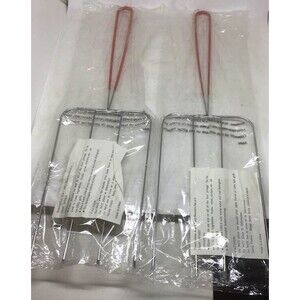 BBQ Skewers 4 in 1 Grill Campfire Hotdog Kabobs Chicken Camping Metal Set 2 Lot